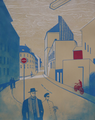 Вупперталь в синем свете