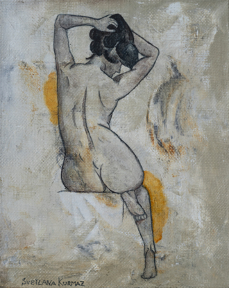 МАЛЕНЬКАЯ ОБНАЖЕННАЯ СО СПИНЫ