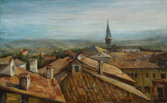 Солнце на черепичных крышах