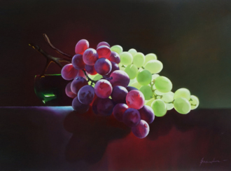 Картина с виноградом 
