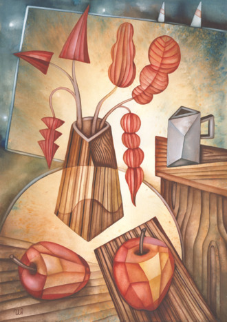 Натюрморт с яблоками