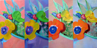 Красный, синий