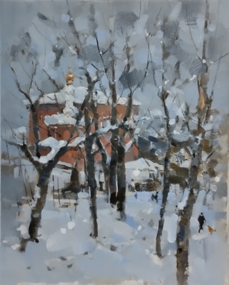 Зима в старом парке