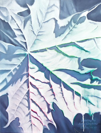 Картина Белый лист