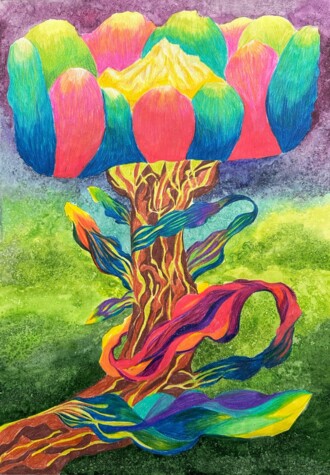 Фантастическое цветение. Гора