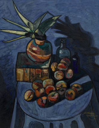 Натюрморт с персиками