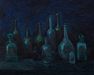 Натюрморт с бутылками