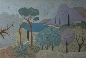 Вид на сиреневые холмы