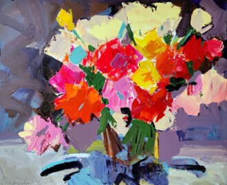 Розы на темном