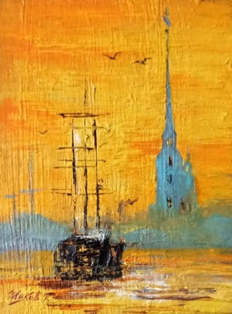 Закат. Петербург