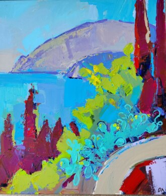 Медвель гора в контражуре