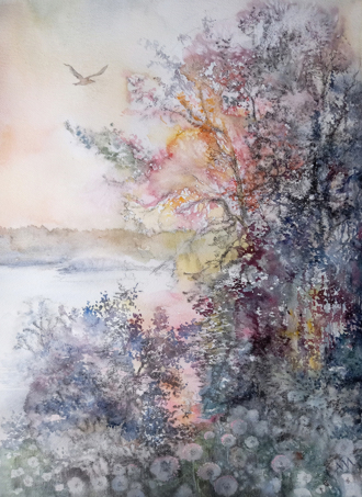 Вечер на Волге