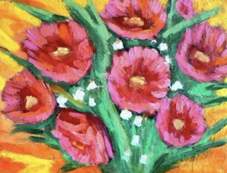 Яркие цветы