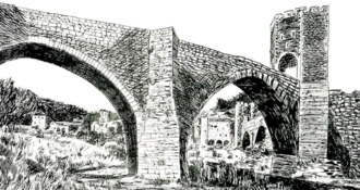 Средневековый городок Бесалу