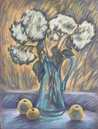 Гортензии. Осенний натюрморт