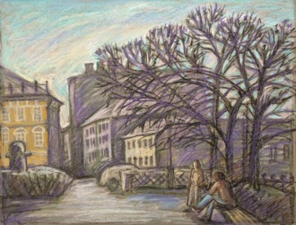 Московский пейзаж. Сретенские ворота