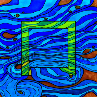 Хелиум Картина для медитации Абстракция маркером