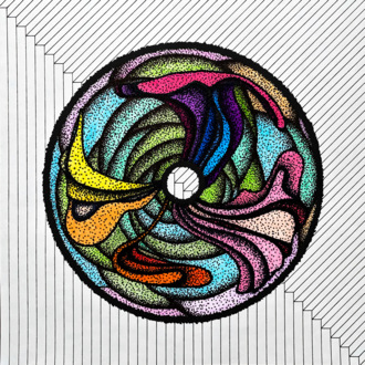 Аура Цветная графика карандашом для медитаций 