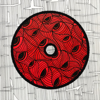 Паттерн Графика с узором из глаз Абстракция с глазами