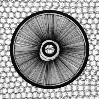 Отталкиваться Узор монохром Графика в виде грампластинки