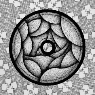 Аллергия Черно-белая графика с объемным узором Виниловая пластинка