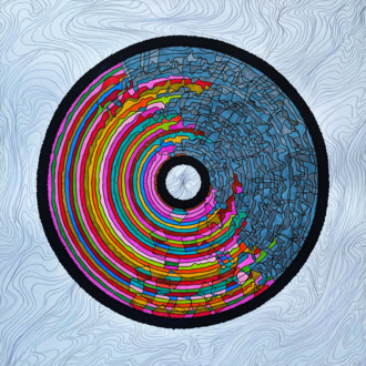 Кислород Графика маркером Цветная абстракция с росписью