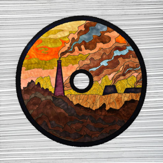 В работе Цветная графика с пейзажем Завод Промышленность