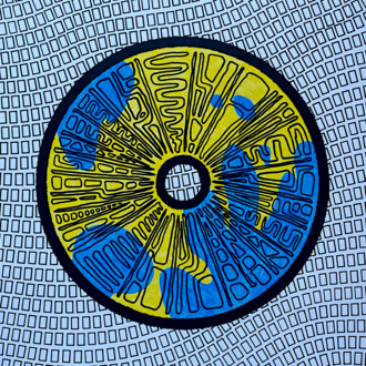Акриловый (1) Узорчатая цветная графика карандашом