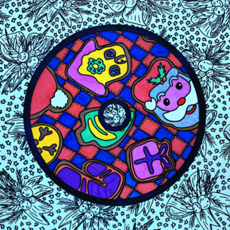 Рождественская точка (Ред) Новогодняя графика Дед Мороз Сладости