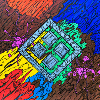 Кисть Абстракция маркером Грвфика с росписью 