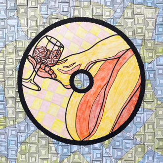 Моя пятница Женская нога с бокалом Обнаженные ноги