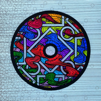 Гармония Цветная графика карандашом Ленты Линии Геометрия 