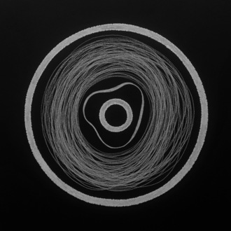 Ежедневный (1) Графика с узором белым карандашом 