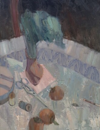 Натюрморт с полынью и хурмой