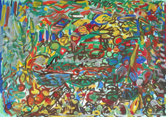 Голубой, прозрачный