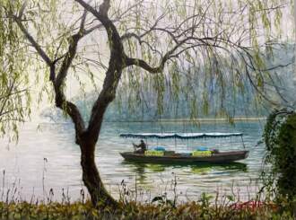 Утро в природном парке Китая.