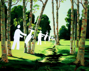 Эффект заката. Беловежская пуща. Национальный парк 