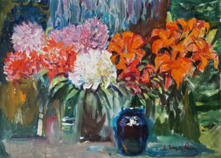 Красные лилии