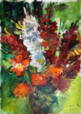 Гладиолусы в вазе