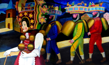 Маскарадное шествие в деревне Урнаш. Швейцария  