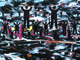 С севера на северо-запад