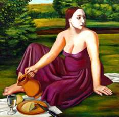 Похоть.  Лот со своими дочерьми 