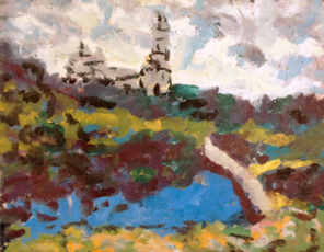 Пейзаж с речкой