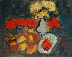 Натюрморт с голубой вазой