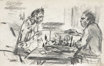 За шахматами