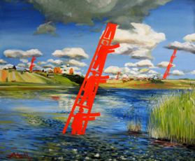 У озера. Россия