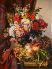  цветы с персиками