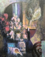 Натюрморт с синей бутылкой