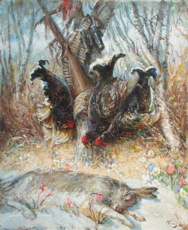 Тетерева. Охотничий натюрморт