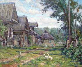 Ветреный день. Дом в Горшково